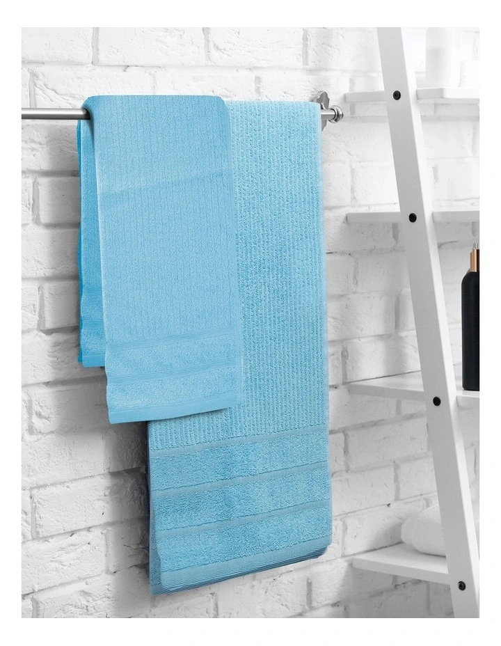 Royal Comfort Eden 8 Piece Towel Pack in Aqua