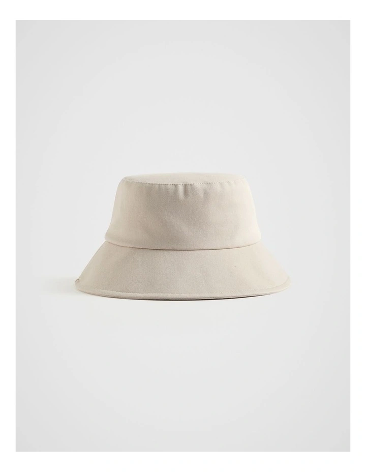 Cotton Bucket Hat in Oat