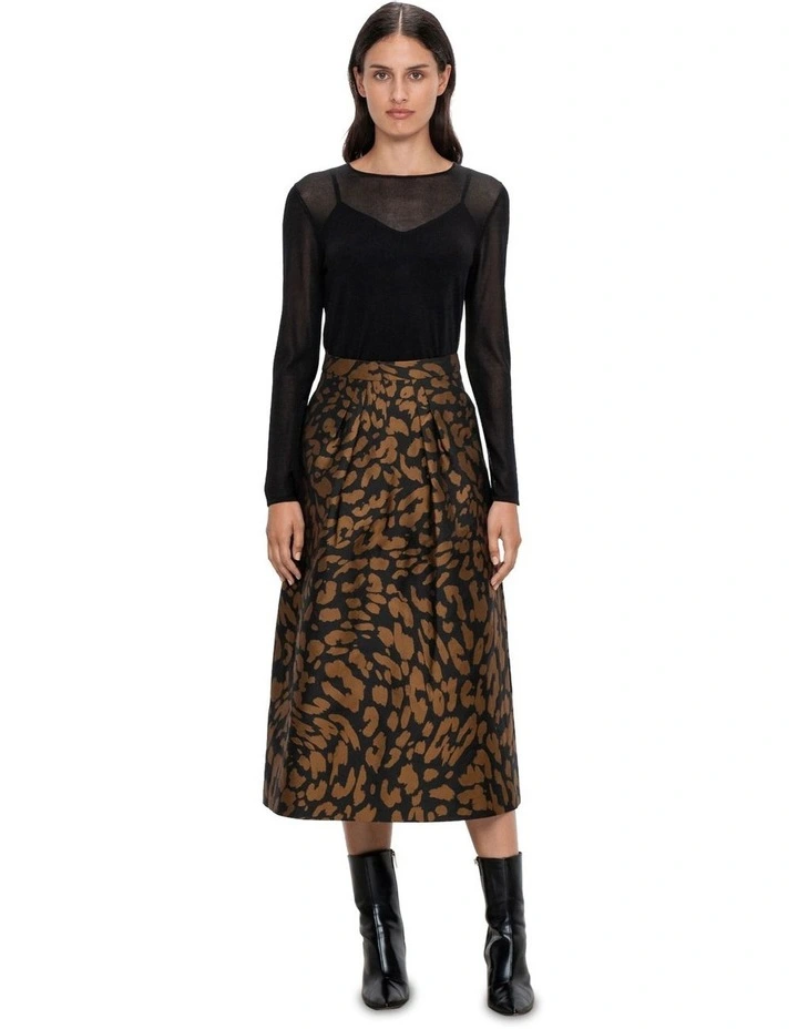 Sheer Long Sleeve Knit in Black