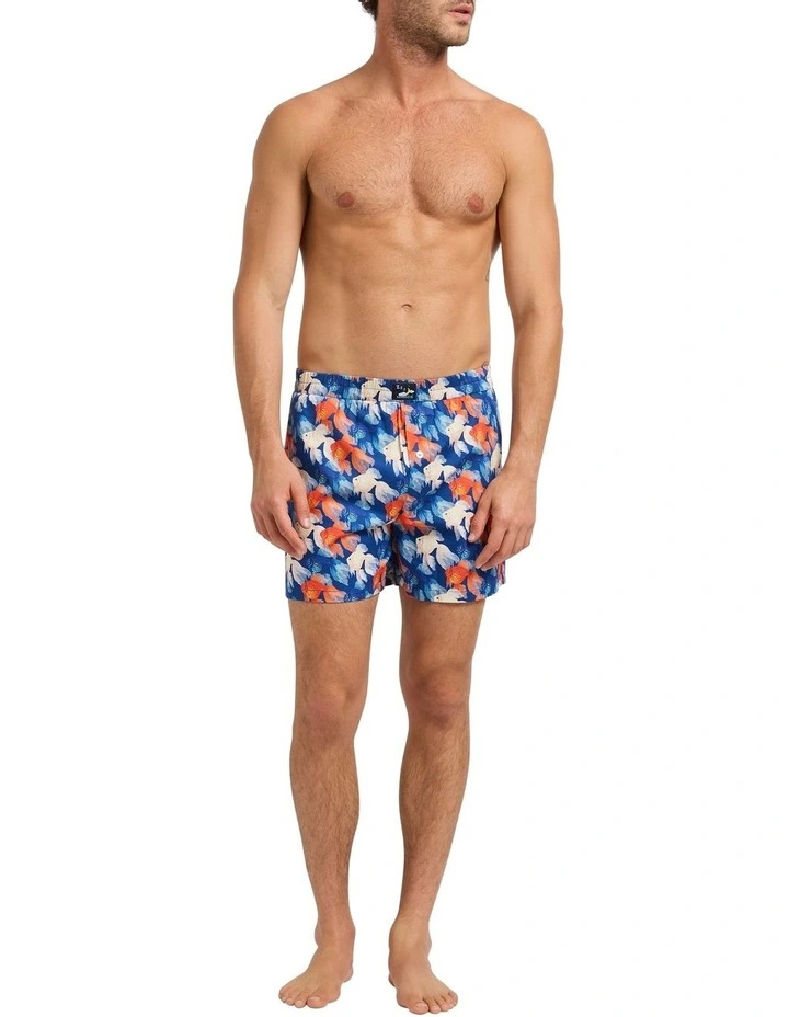Be Ef-fish-ient Boxer Short in Blue Multi