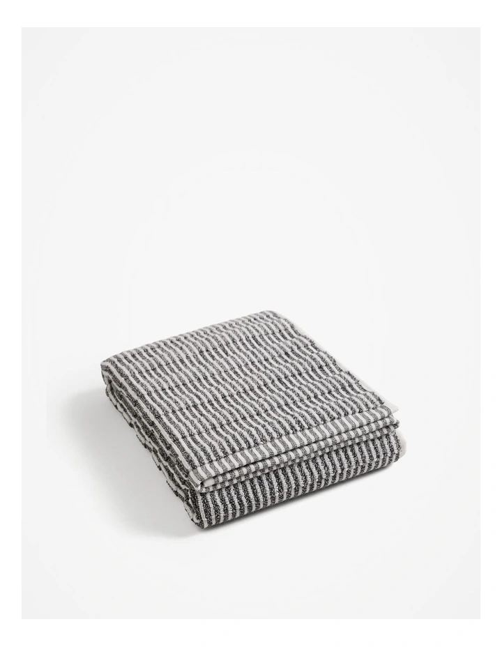 Pippa Australian Cotton Bath Mat in Charcoal Marle