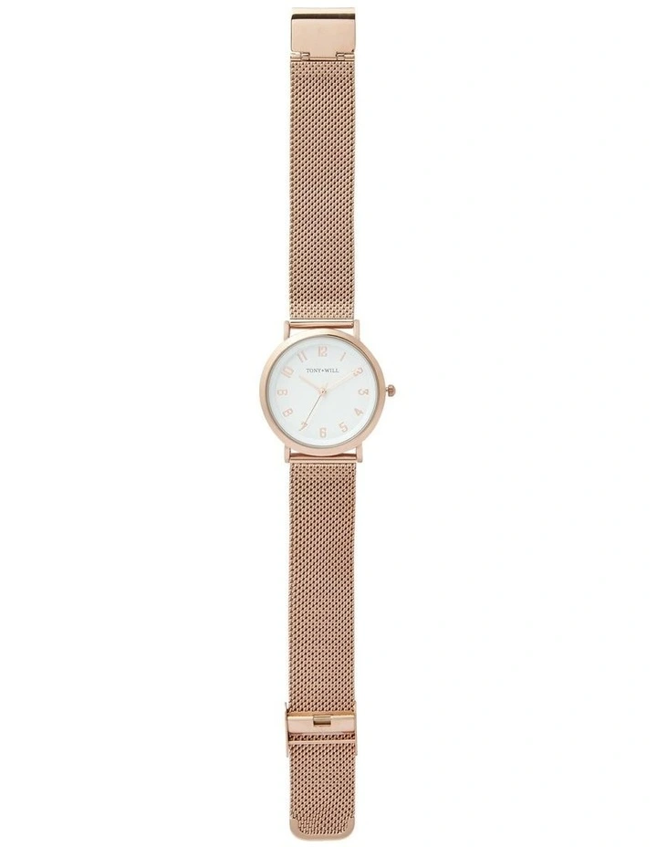 Small Astral Mesh Watch in Rose Gold