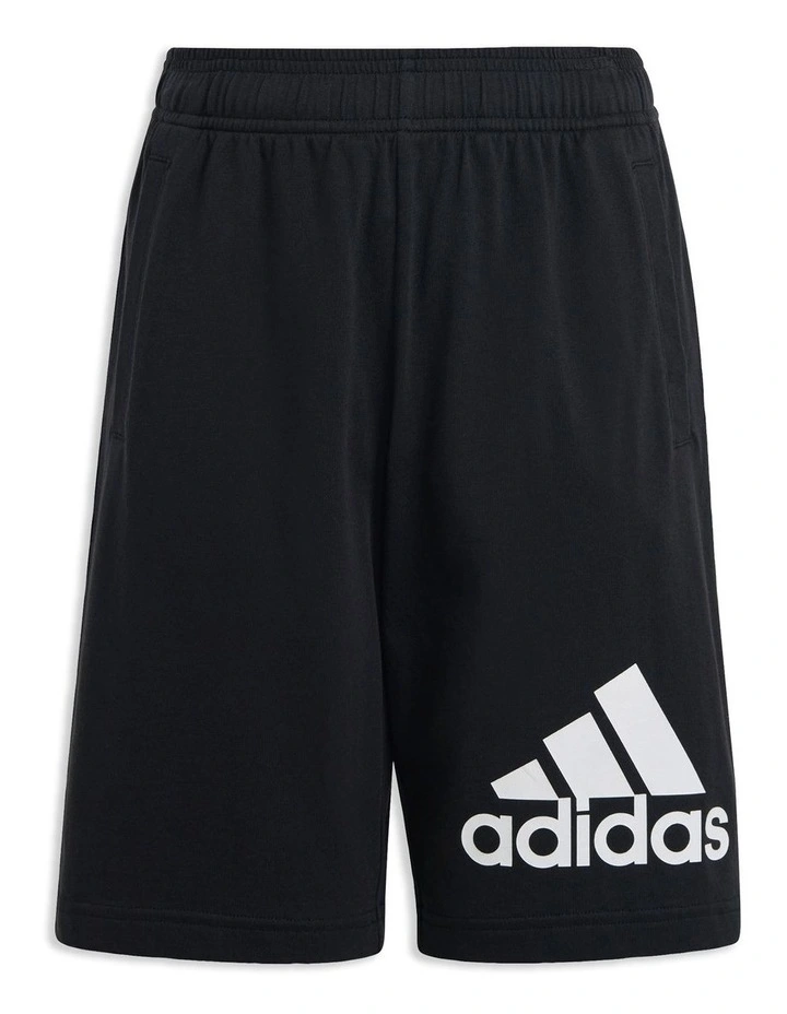 Essentials Big Logo Cotton Shorts in Black