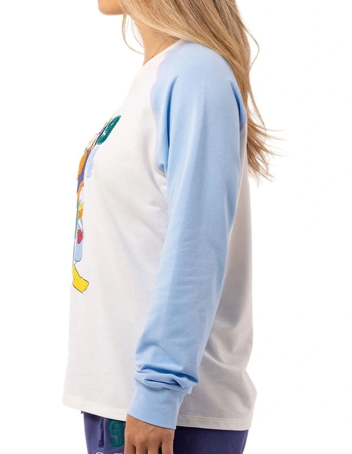 Mickey and Friends Donald & Goofy 1934 Long Sleeve Sleep Tee in Cream
