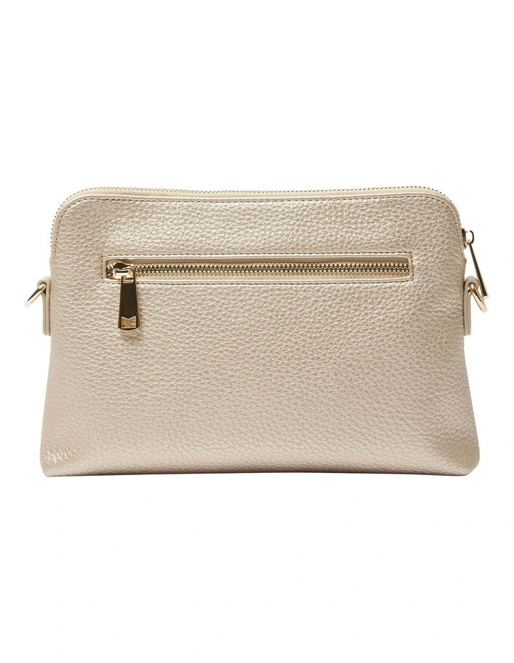 Asha Crossbody Bag in Light Gold Pebble