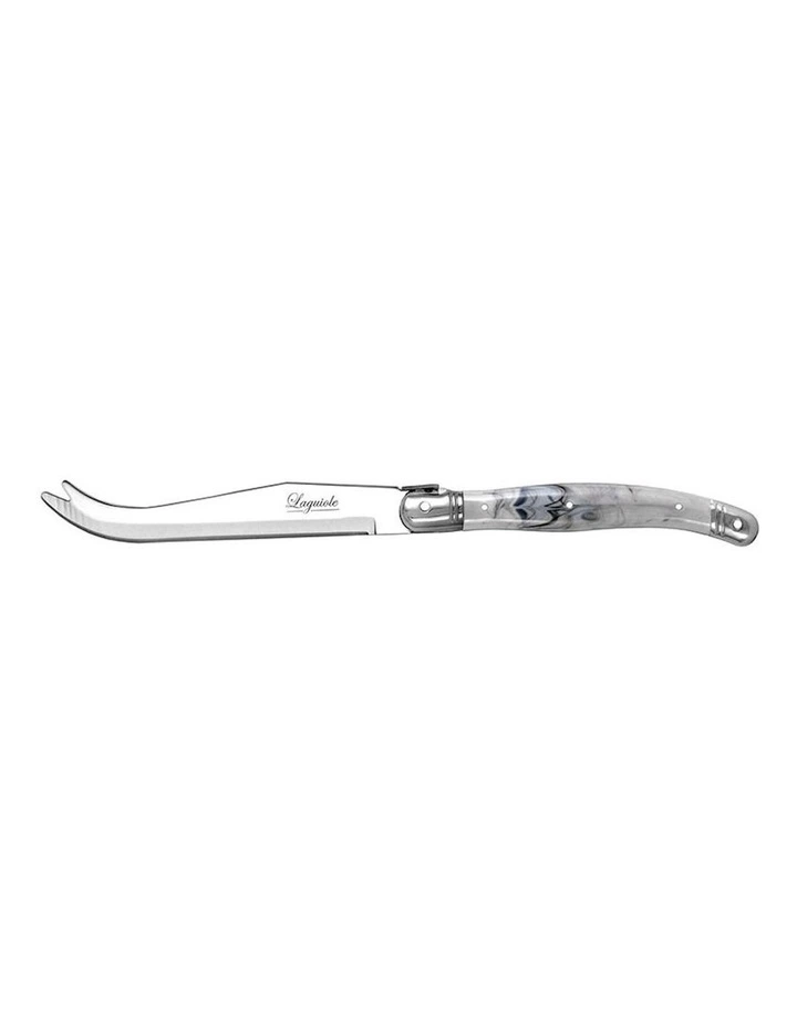 Stainless Steel Cheese Knife Cutlery 12 Pack 23.5cm in Marble White