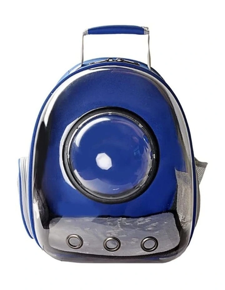 Waterproof Pet Space Capsule Backpack Model 2 in Blue