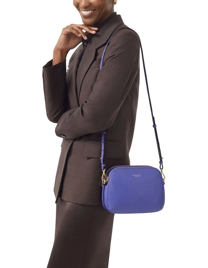 Dukes Place Medium Zip-Top Crossbody Bag in Aurora
