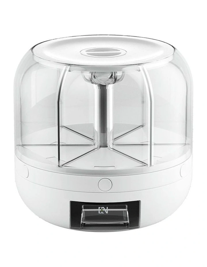 6 in 1 Cereal Dispenser Grain Container 10kg in White