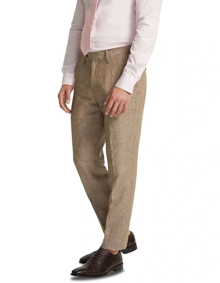 Byron Linen Trousers in Bark