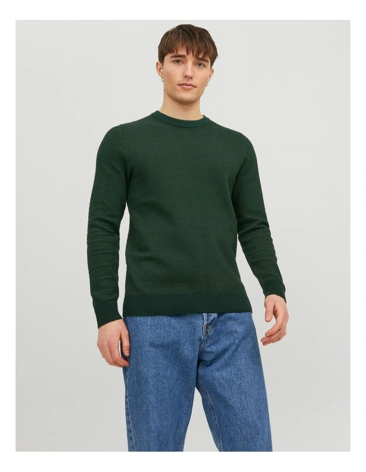 Atlas Crew Neck Knit in Green