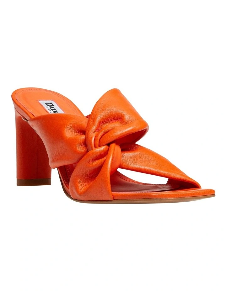 Magnet Orange Twist Knot Mule