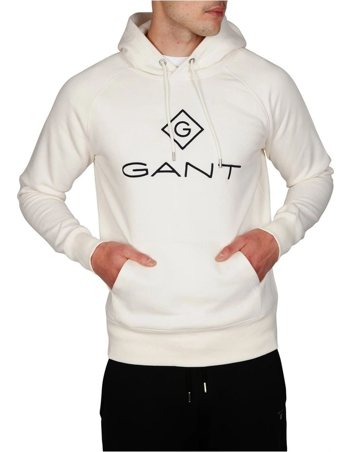 Gant Lock Up Hoodie Cream