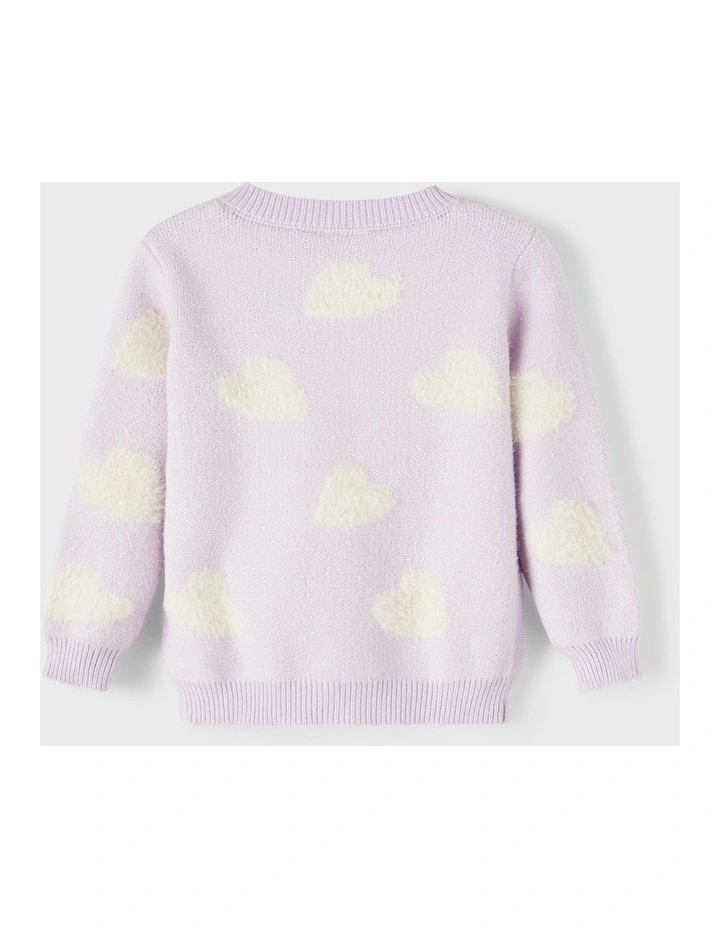 Kimarie Knitted Cardigan in Orchid Hush