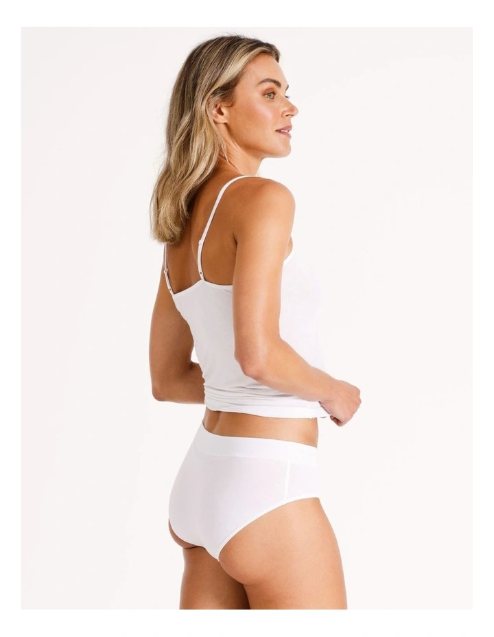 2 Pack Organic Cotton Boyleg in White