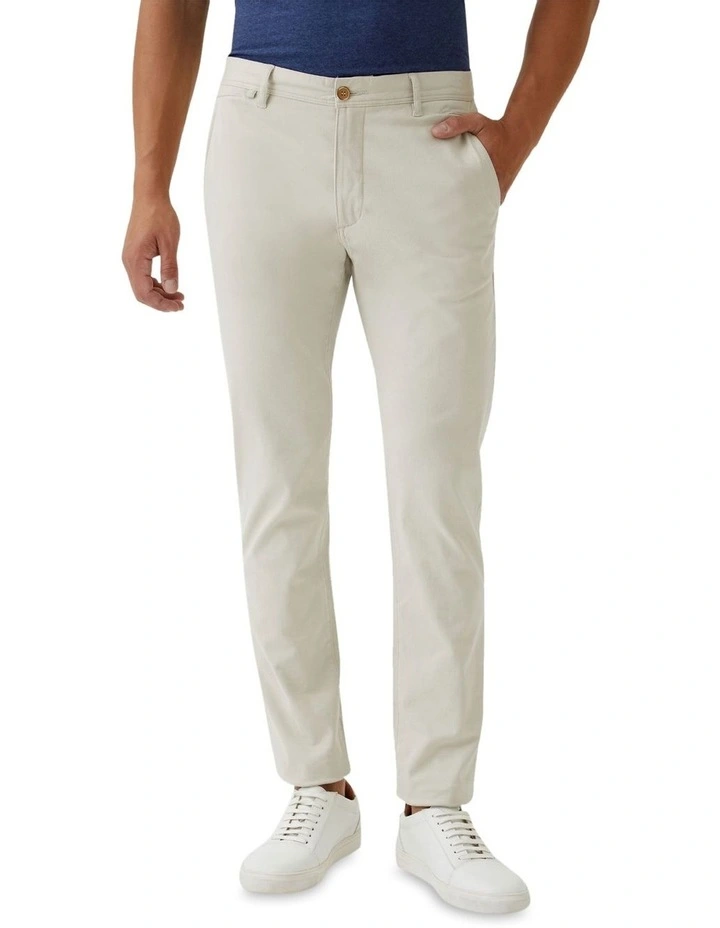 Danny Casual Organic Cotton Chinos in Stone