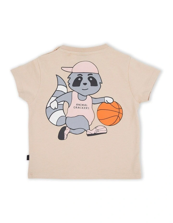 Courtside Tee (Sizes 0-5) in Tan