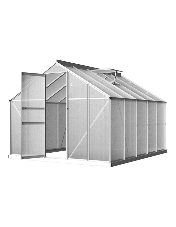 Aluminium Greenhouse in Silver