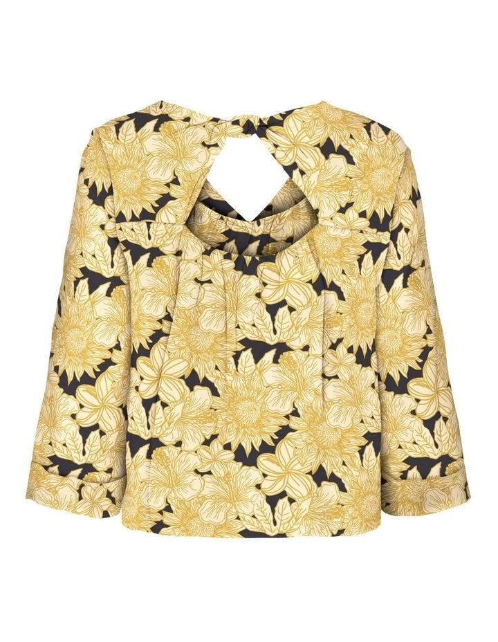 Ulina V-Neck Top in Phantom
