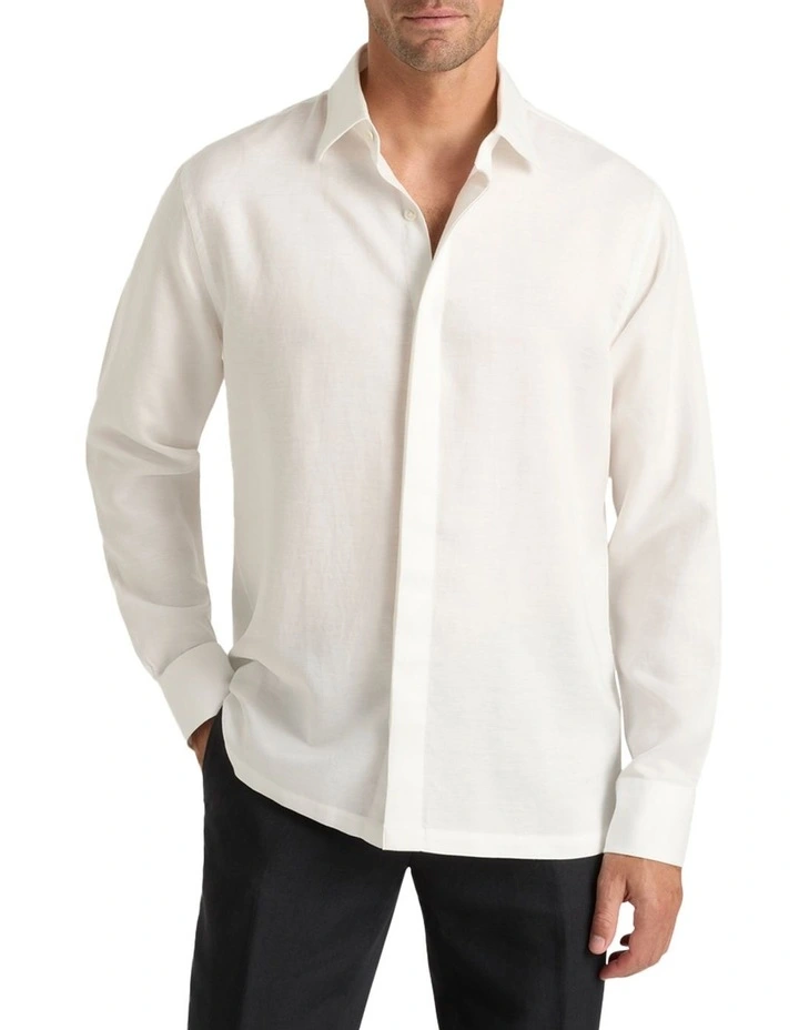 Turin Lyocell Shirt in White