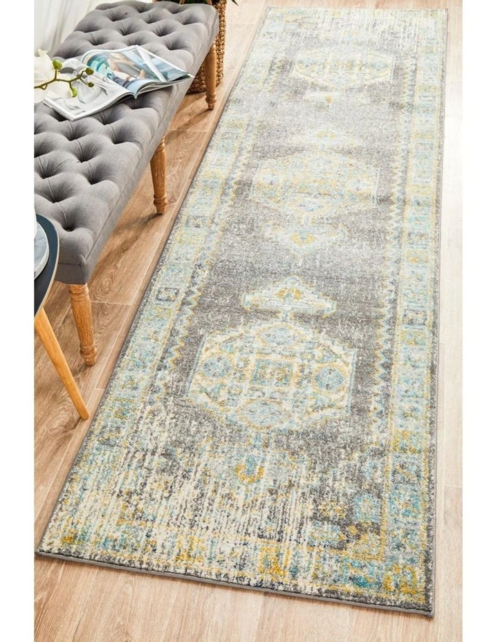 Century Runner Rug 944 in Grey