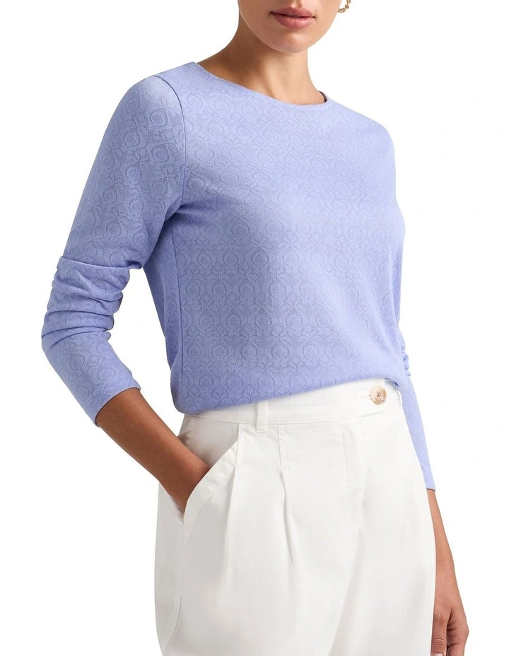 Janae Lace Top in Bluebell