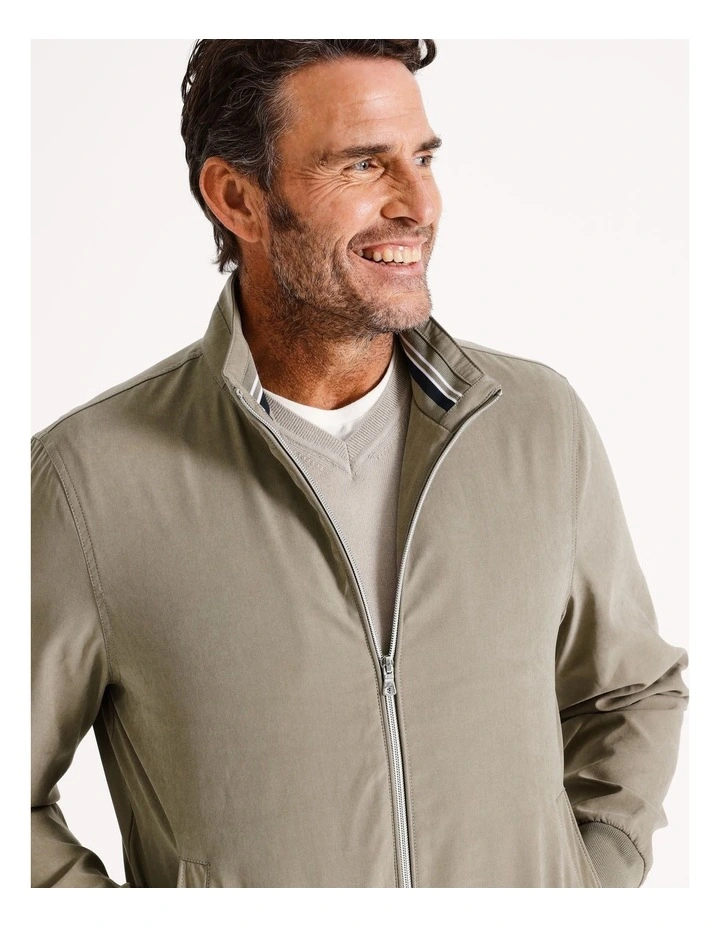 Ludlow Micromoss Jacket in Taupe