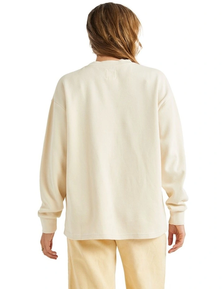 Since 73 Long Sleeve T-shirt in White Swan