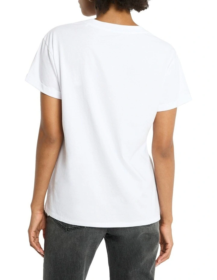 The Take Down Relaxed Fit Tee in White