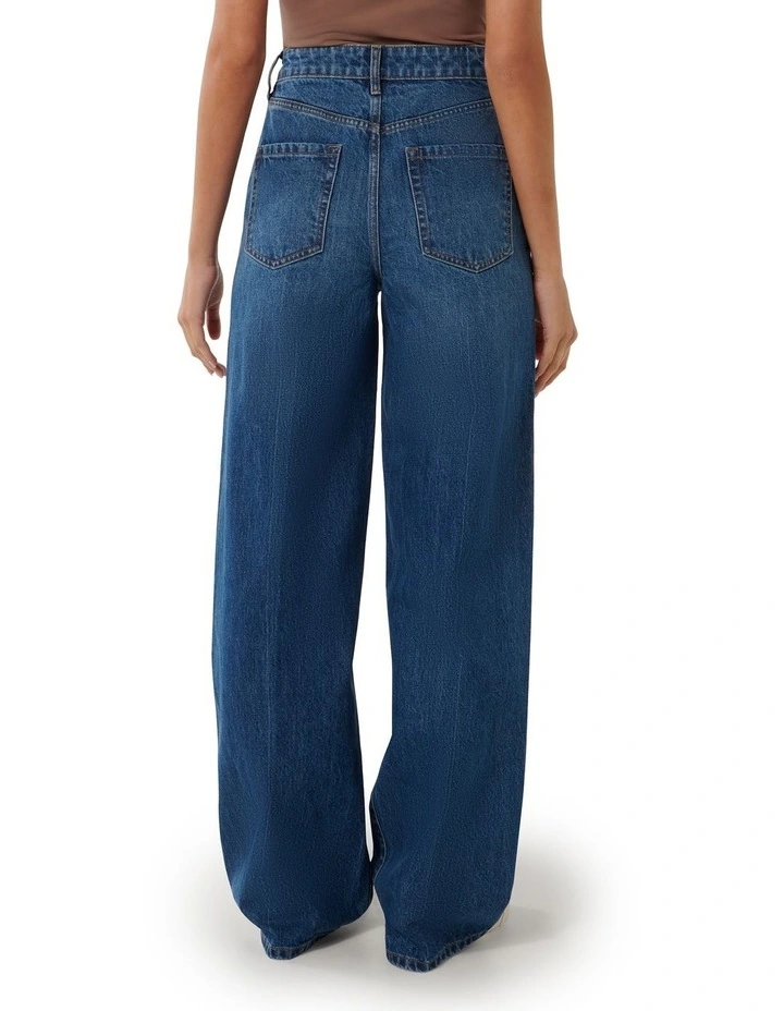 Heather Wide Leg Jean in Blue