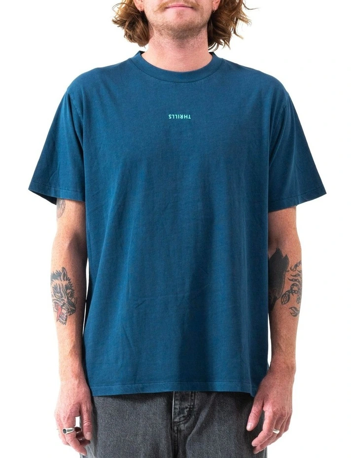Minimal Merch Fit Tee in New Teal
