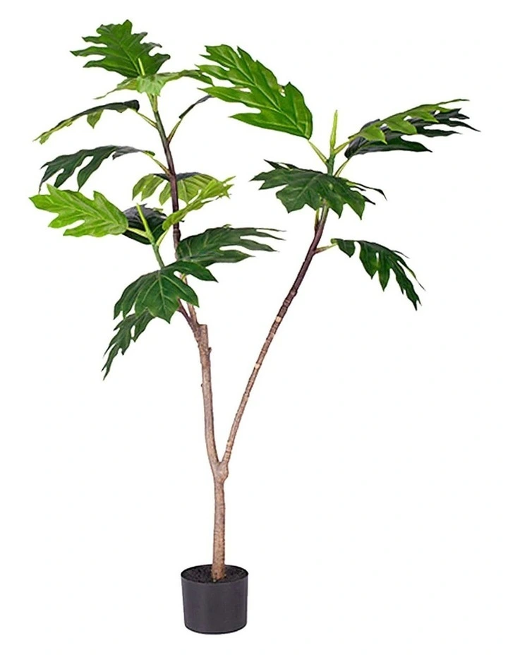 120cm Artificial Split-Leaf Plant in Natural Green