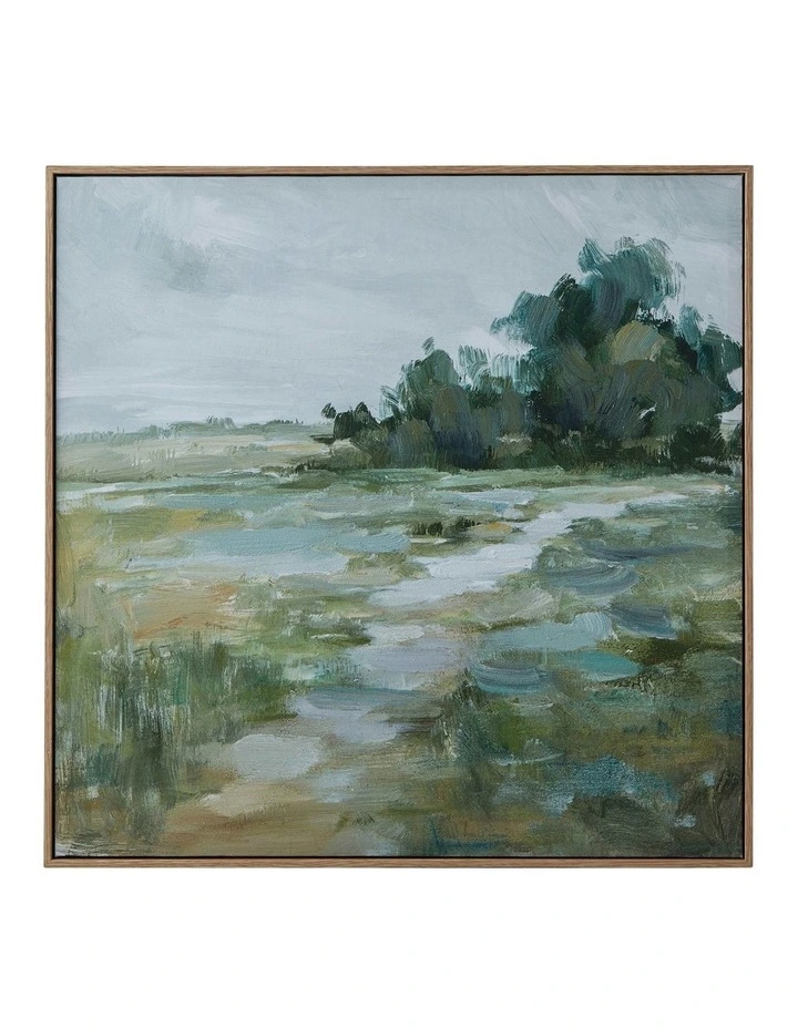 Rural Landscape Wall Art 60x60cm in Multi