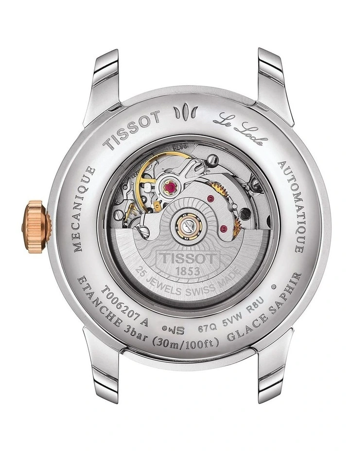 Le Locle Automatic Lady T0062072211600 Watch in Grey/Rose Gold