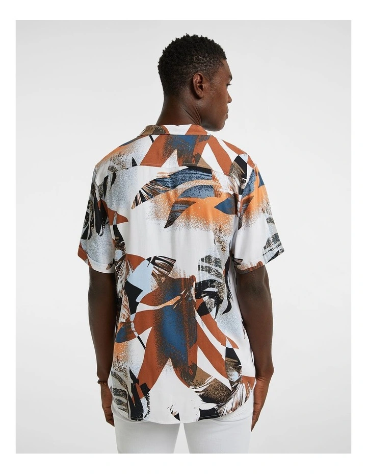 Sebby Viscose Shirt in Rust