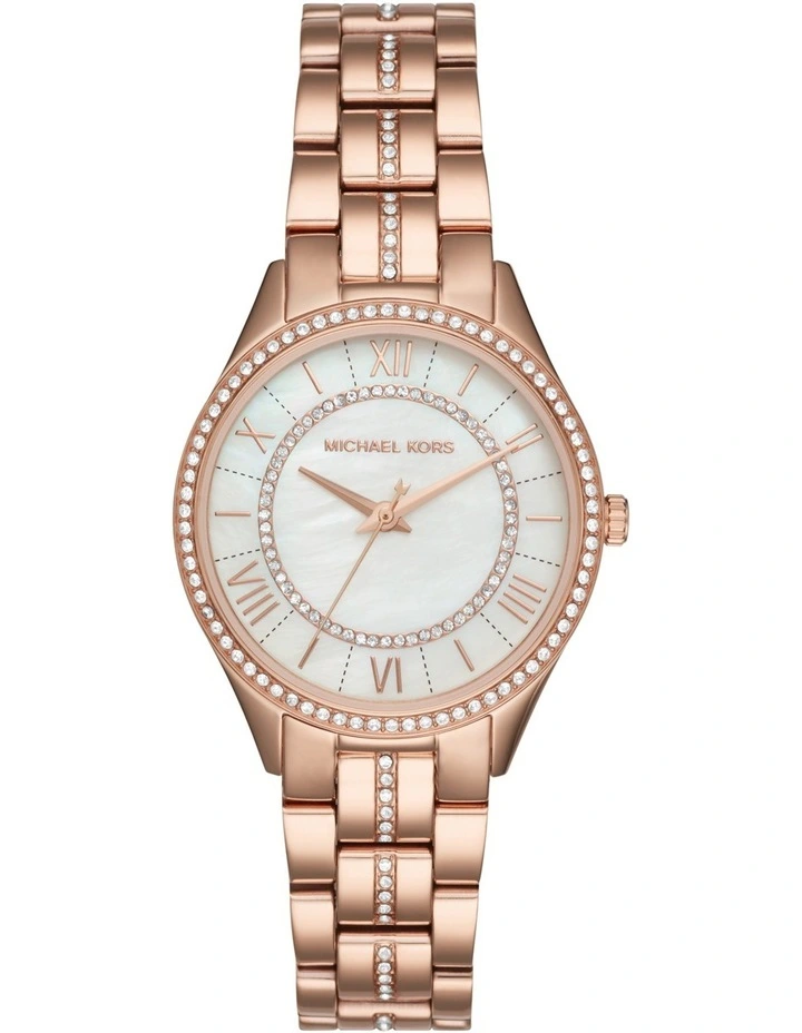 Lauryn Rose Gold Stainless Steel Luxury Watch MK3716