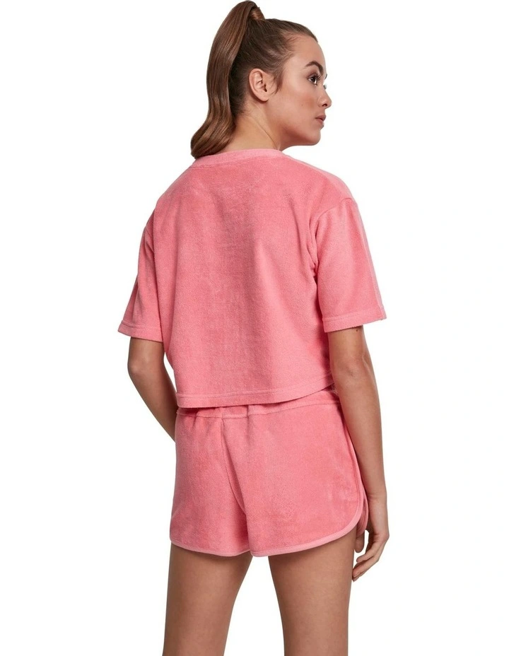 Short Towel Tee in Pink Grapefruit