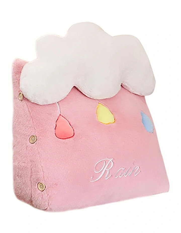 Cute Rain Cloud Cushion in Pink
