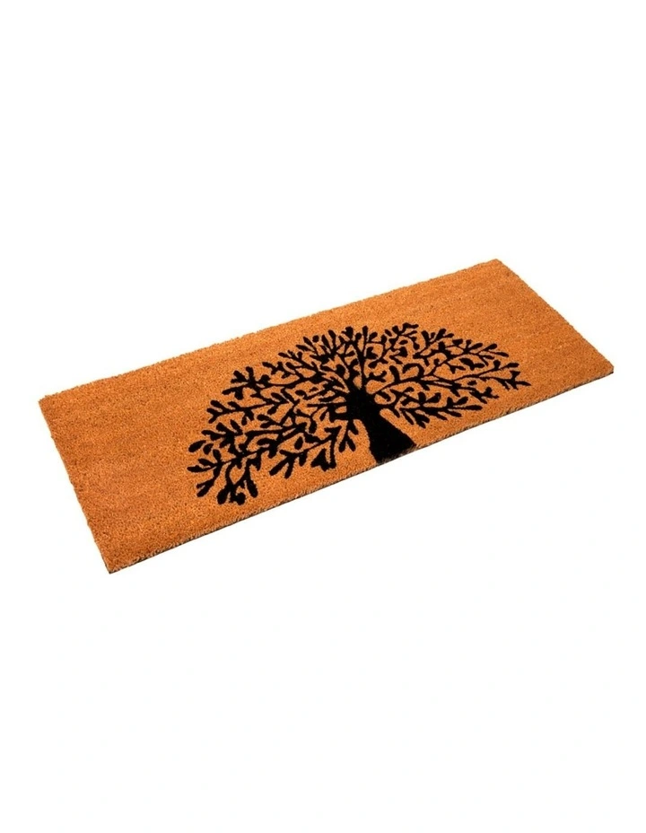 Tree Of Life PVC Backed Coir Doormat 60x90 cm