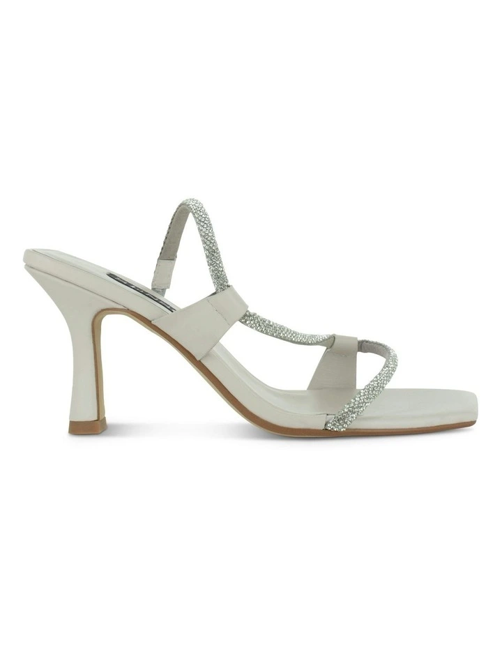 Umee Heeled Sandals in White