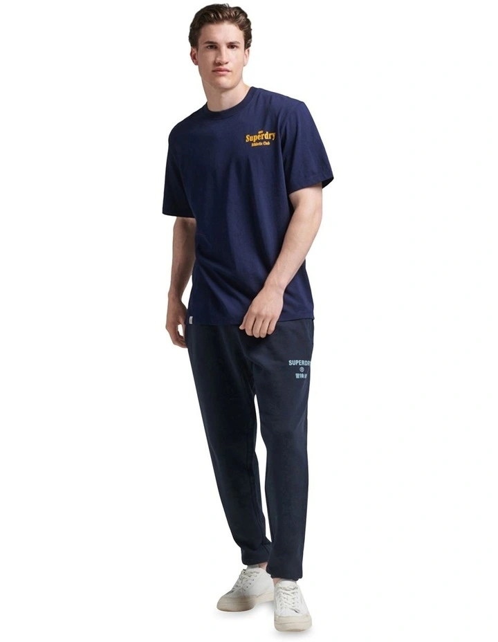 Athletic Club Graphic T-shirt in Rich Navy