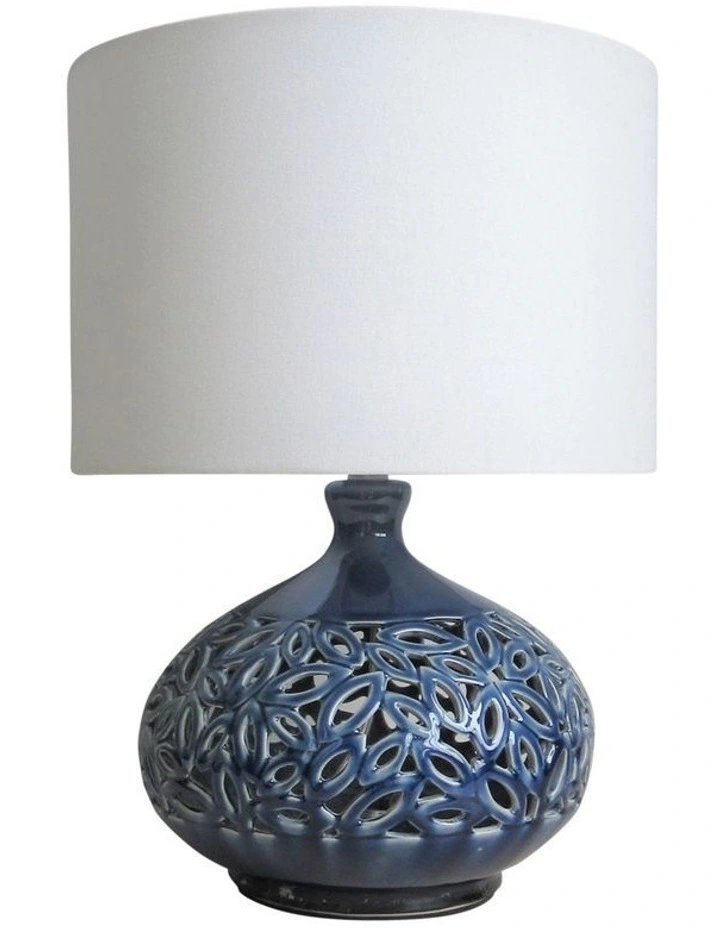 Douglas Ceramic Table Lamp Blue
