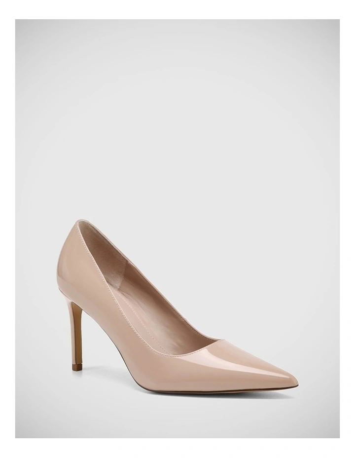 Sky Patent Leather Pump in New Flesh