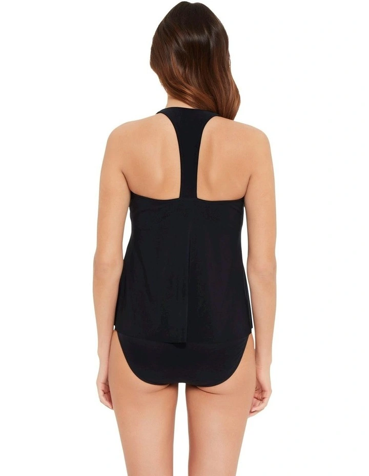 Taylor Loose Fit Underwire Tankini Top in Black