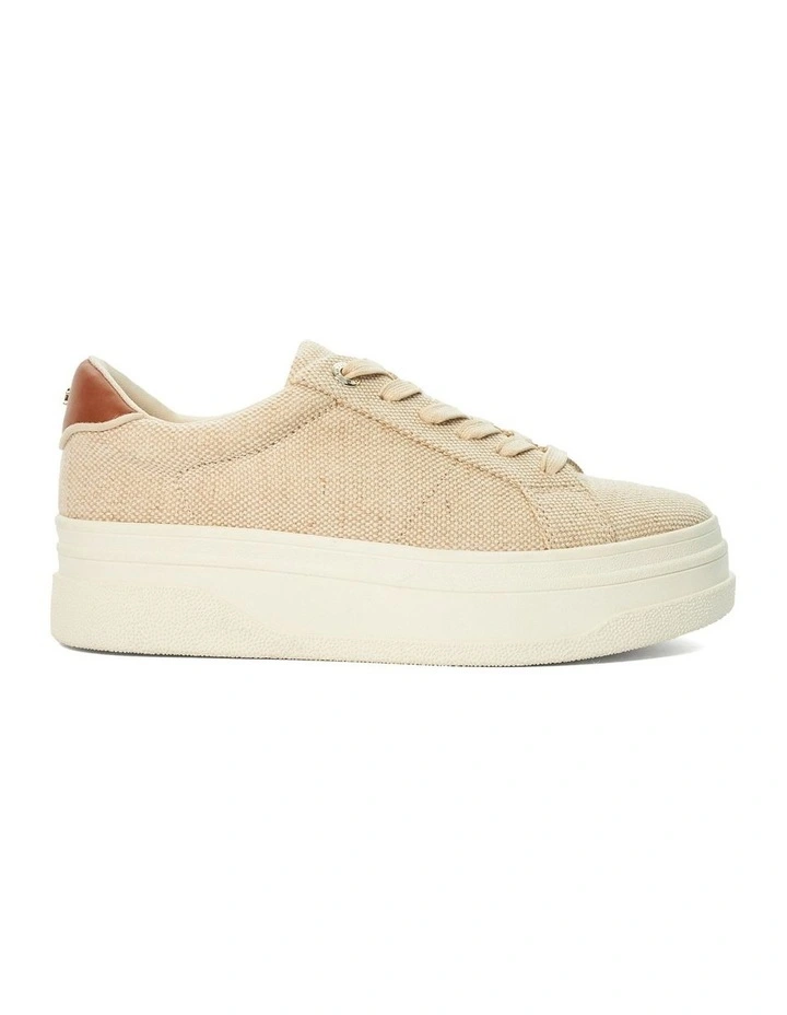 Exaggerate Canvas Sneaker in Beige