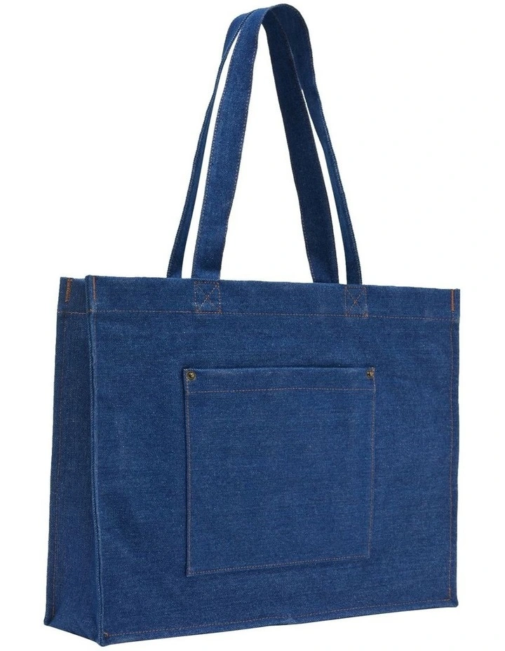 Celine Denim Tote Bag in Blue