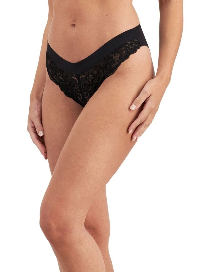 Lace Bikini Brief In Black