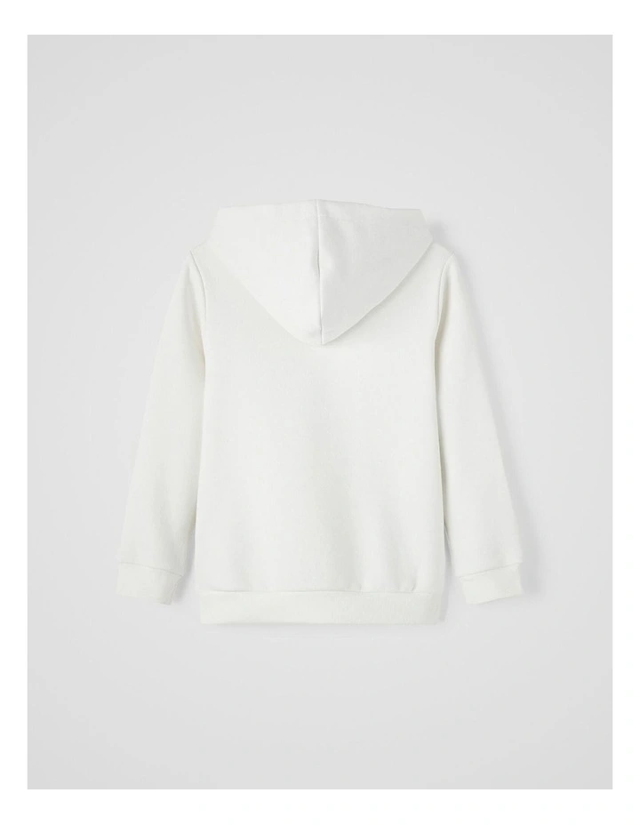 Nout Hooded Jumper in White Alyssum