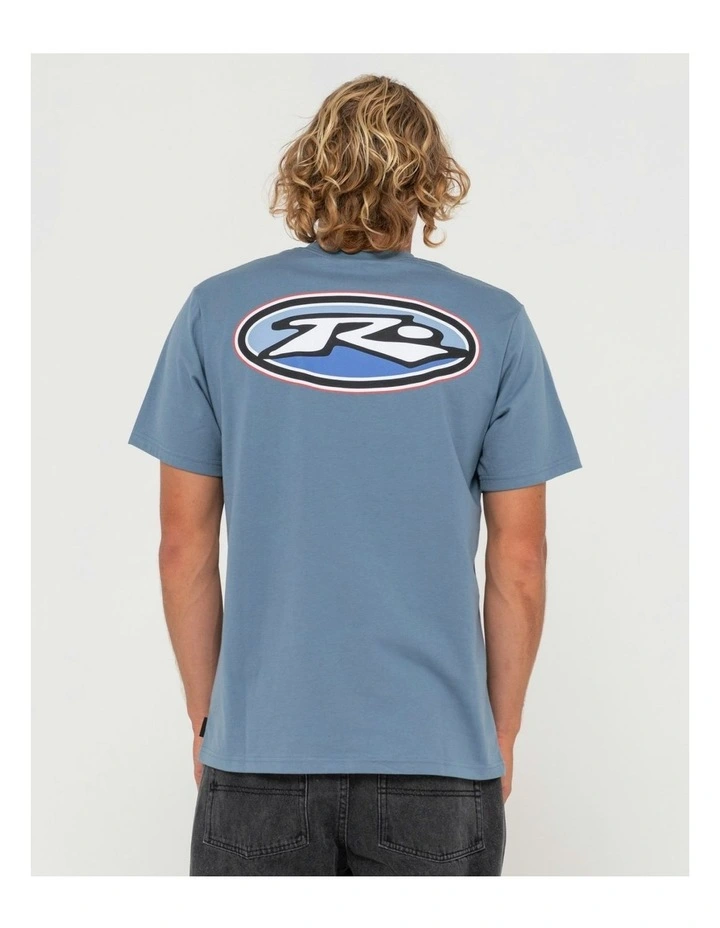 Tombstones Short Sleeve Tee in Blue