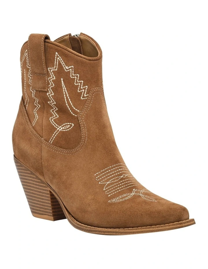 Nallas Western Cowboy Boot in Tan